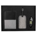 Productos promocionales que mantienen el equilibrio entre imagen y funcionalidad, set de viaje daegu negro