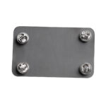 Artículos personalizados creados para mejorar la presencia visual de tu marca, placa metálica con grabado mediana