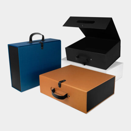Línea extendida de merchandising empresarial para uso rudo, caja de regalo verne
