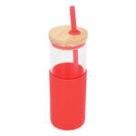 Cilindro de vidrio ibiza rojo, catálogo variado de productos personalizados y regalos corporativos para entrega