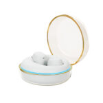 Líneas completas de artículos personalizados en materiales duraderos, audífonos gredzen blanco