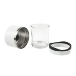 Propuestas de merchandising empresarial con diseño clásico y flexible, vaso whiskero basile blanco