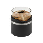 Productos promocionales fabricados en méxico con materiales de calidad, vaso whiskero basile negro