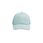 Merchandising empresarial con terminados y colores institucionales, gorra road azul cielo