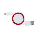 Productos promocionales de uso cotidiano que mantienen viva la identidad de tu marca, cable baskir rojo