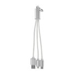 Cable jenifra plata, artículos de merchandising para empresas con distintas técnicas de personalización
