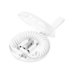 Cable de carga spira blanco, diseños en regalos promocionales enfocados en practicidad y visibilidad