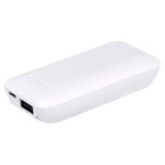 Power bank hargy blanco, artículos de merchandising empresarial con presentación flexible para obsequios
