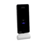 Diseños en regalos corporativos con imagen moderna y fina, power bank gamma blanco
