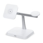 Diseños versátiles y adaptables en productos promocionales para distintos sectores, multicargador inalámbrico ayrton blanco