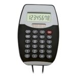 Alternativas en artículos promocionales para quienes buscan calidad, calculadora colgable encore negro