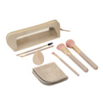 Artículos personalizados con opciones de color aceptable o institucional, set de brochas romina beige