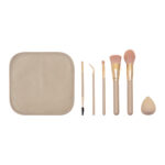 Set de brochas romina beige, artículos promocionales para tu negocio con buena imagen y funcionalidad