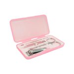 Set de manicure funky rosa pastel, opciones de artículos promocionales diseñadas con sentido práctico