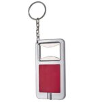 Llavero destapador c/luz stadium rojo, modelos de artículos promocionales que mantienen tu marca visible