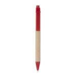 Línea general de regalos promocionales disponibles todo el año, bolígrafo planet rojo