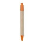 Diseños versátiles y adaptables en productos promocionales para distintos sectores, bolígrafo lanz naranja