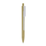Bolígrafo eco gruri beige, modelos de artículos promocionales que mantienen tu marca visible