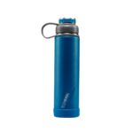 Termo boulder azul, artículos promocionales preparados para personalización inmediata