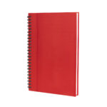 Libreta alesa rojo, línea de regalos corporativos que equilibran diseño, practicidad y formalidad