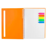 Libreta abdala naranja, merchandising para empresas diseñado para mantener la presencia de tu marca