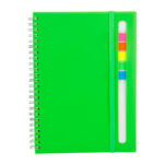 Regalos empresariales diseñados para mantener buen estilo con tu empresa, libreta abdala verde