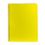 Cuaderno profesional amarillo, artículos personalizados para campañas, eventos o uso interno de tu empresa