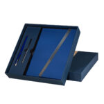 Regalos corporativos preparados para distintas temporadas del año, set de libreta jinsei azul