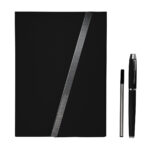 Líneas de regalos empresariales con estilo clásico y materiales resistentes, set de libreta jinsei negro