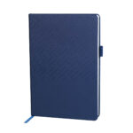 Libreta tesut azul, artículos publicitarios con opción de incluir logotipos o tu slogan