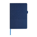 Libreta tesut azul, diseños actuales en artículos promocionales para cualquier empresa