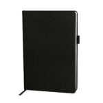 Libreta tesut negro, artículos que reflejan el compromiso de tu marca con su imagen y su cliente