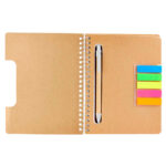 Regalos publicitarios diseñados para mantener tu marca visible y presente, libreta koryak beige