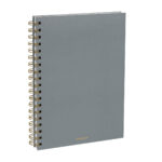 Propuestas económicas en regalos publicitarios sin perder excelente imagen, libreta malaki gris