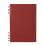 Productos promocionales con diseño contemporáneo y flexible, libreta poe rojo