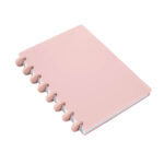 Artículos publicitarios diseñados para acompañar materiales impresos o digitales, libreta ikoti rosa