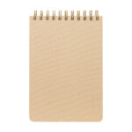 Soluciones simples en artículos promocionales para mantener presencia, libreta latka beige