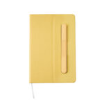 Libreta lyrika amarillo, soluciones simples en artículos promocionales para mantener presencia