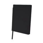 Libreta drew negro, productos promocionales de línea básica con terminados resistentes