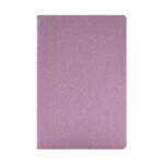 Diseños funcionales en merchandising empresarial de fácil distribución, libreta derebo morado