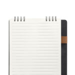 Selección fina de productos promocionales con materiales de calidad, libreta lembani gris