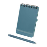 Línea extendida de artículos personalizados con atención al detalle, libreta wenig azul