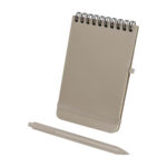 Fabricación de productos promocionales bajo estándares locales de calidad, libreta wenig gris