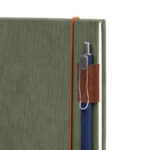 Regalos corporativos para personalización en grabado o impresión, libreta kadan verde