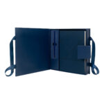 Set de libreta timantti azul marino, opciones de regalos empresariales con diferentes niveles de presentación