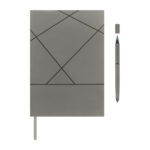 Set de libreta timantti gris, productos promocionales con detalles únicos y presentación ideal