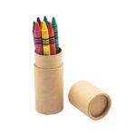 Artículos personalizados elaborados con materiales seleccionados, crayones canaima