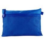 Artículos personalizados creados para mantener uniformidad visual en campañas, estuche hannah azul