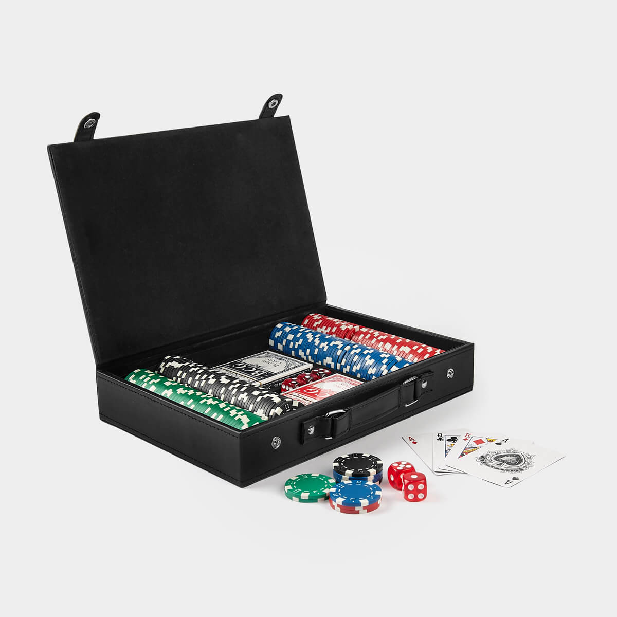 JM-025 Set de poker tahúr, regalos publicitarios con estilo formal y terminados increibles
