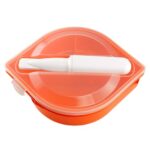 Lonchera bento naranja, modelos de artículos promocionales que mantienen tu marca visible